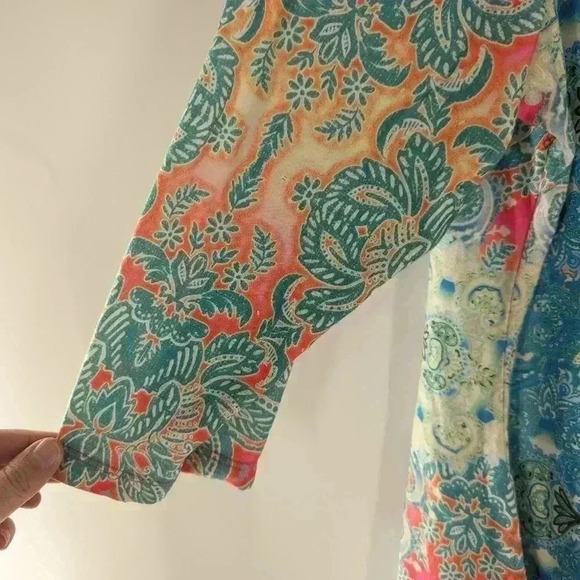 Closet Full Size XXL Blouse Shirt Top Embellished Sharkbite hem - Picture 4 of 12